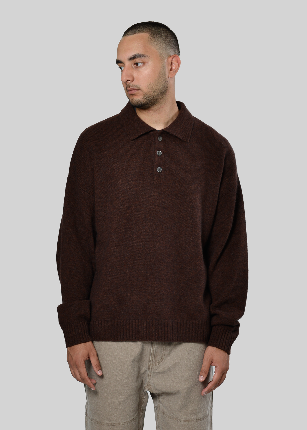 MERINO-WOOL / CASHMERE POLO