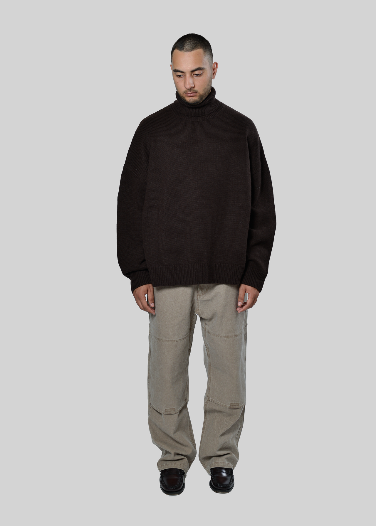 MERINO-WOOL / CASHMERE OVERSIZED TURTLENECK