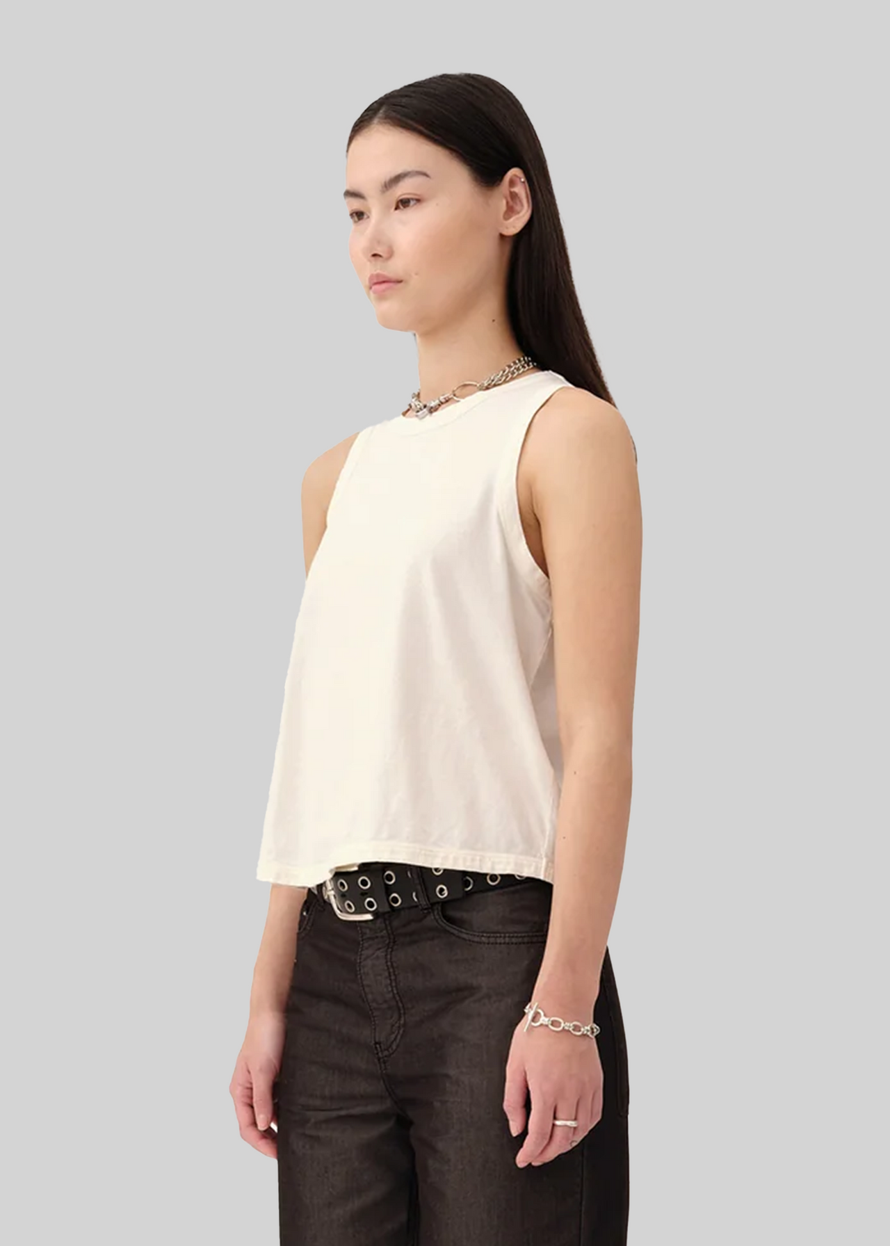 REINA TANK WASHED WHITE