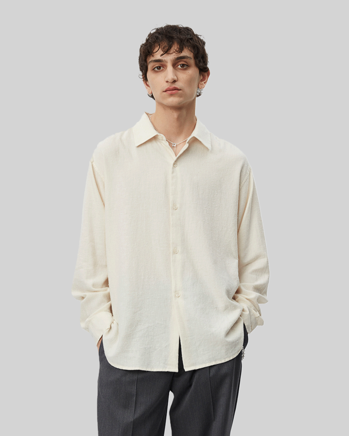 GENEROUS SHIRT PEELED IVORY